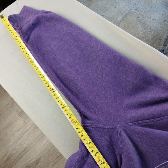 Old Navy Cozy Hoodie in Purple Majesty XXL full zip fleece faux fur sequin logo - Picture 14 of 14